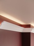 Cornisa decorativa din polimer rigid C6 - 5.4x5.2x200 cm