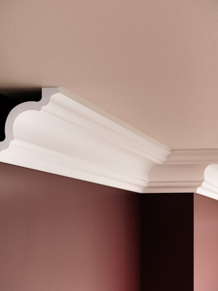 Cornisa decorativa din polimer rigid C8 - 8x8x200 cm