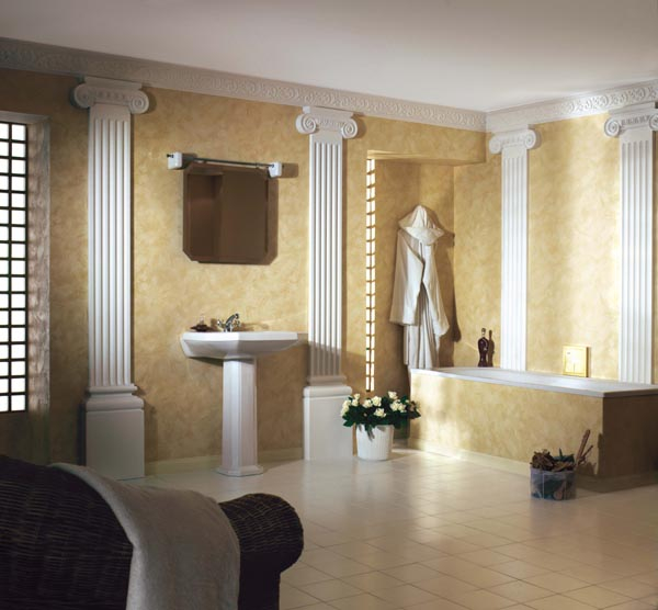 Cornisa decorativa din poliuretan C740 - 14.8x6x200 cm