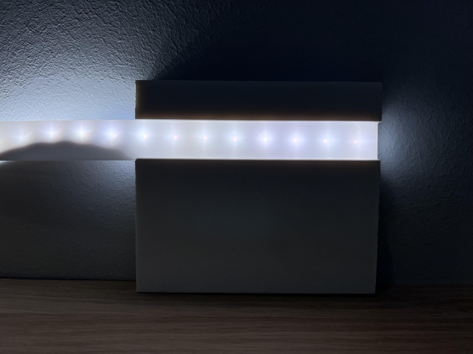 Difuzor de lumina LED din PVC, alb, 2.2x100 cm