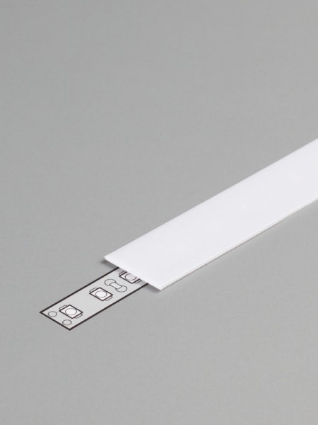 Difuzor de lumina LED din PVC, alb, 2.2x100 cm