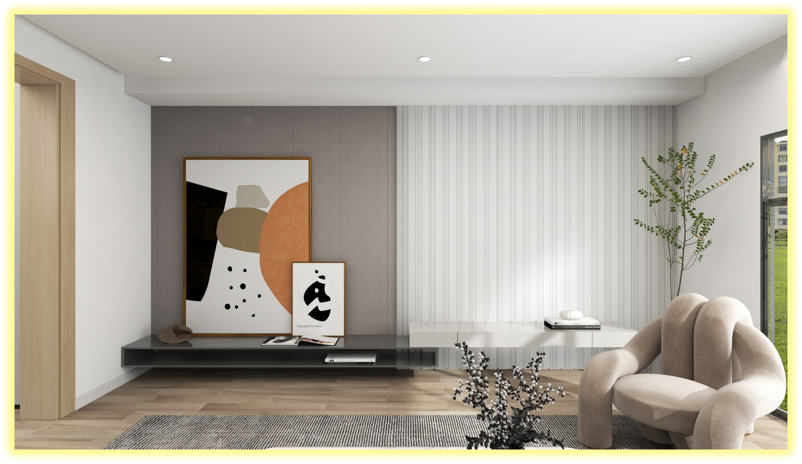 Panou decorativ 3D din polimer rigid, model Riflaj WP1 - 12.2x1.2x270 cm