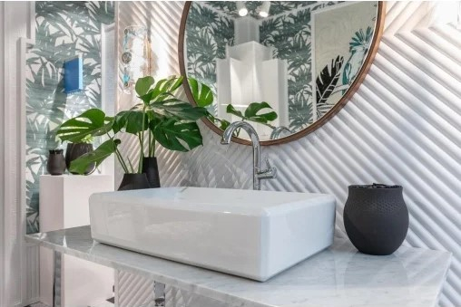 Panou riflaj decorativ 3D din polimer rigid, model Cloud - 12x1.2x250 cm