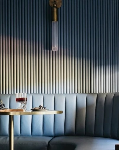 Panou riflaj decorativ 3D din polimer rigid, model Cloud - 12x1.2x250 cm