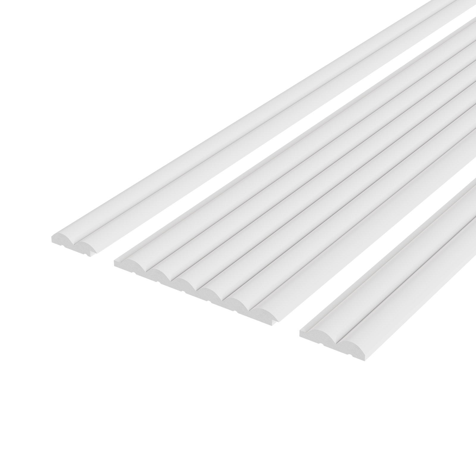 Panou riflaj decorativ 3D din polimer rigid, model Cloud - 12x1.2x270 cm