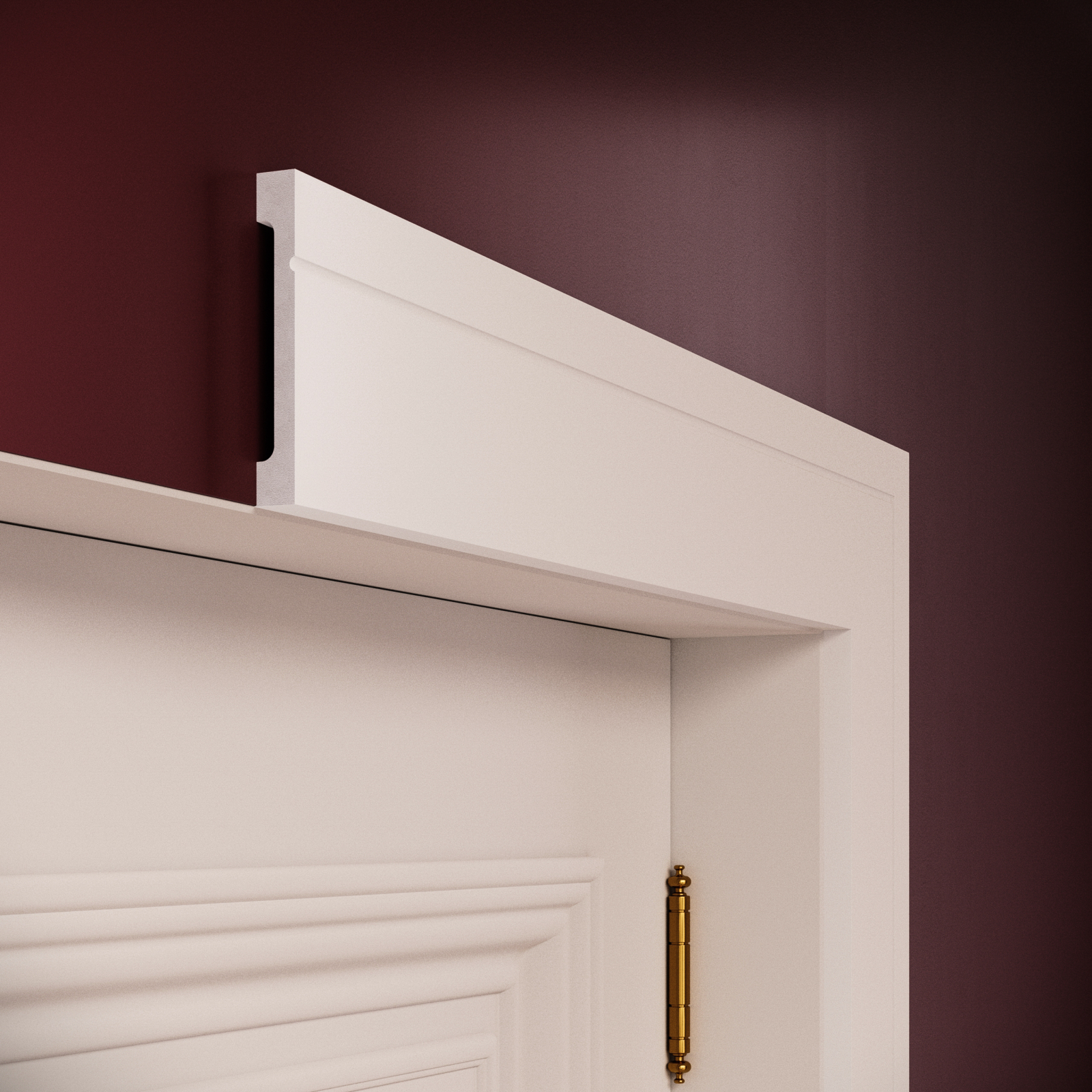 Plinta decorativa din polimer rigid S12 - 11x1.6x200 cm