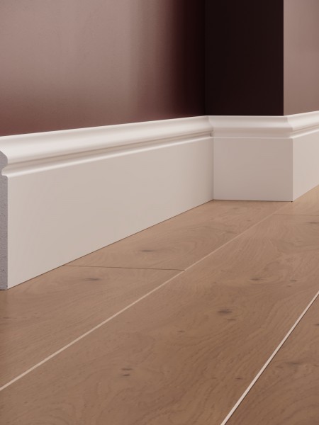 Plinta decorativa din polimer rigid S13 - 12x1.5x200 cm