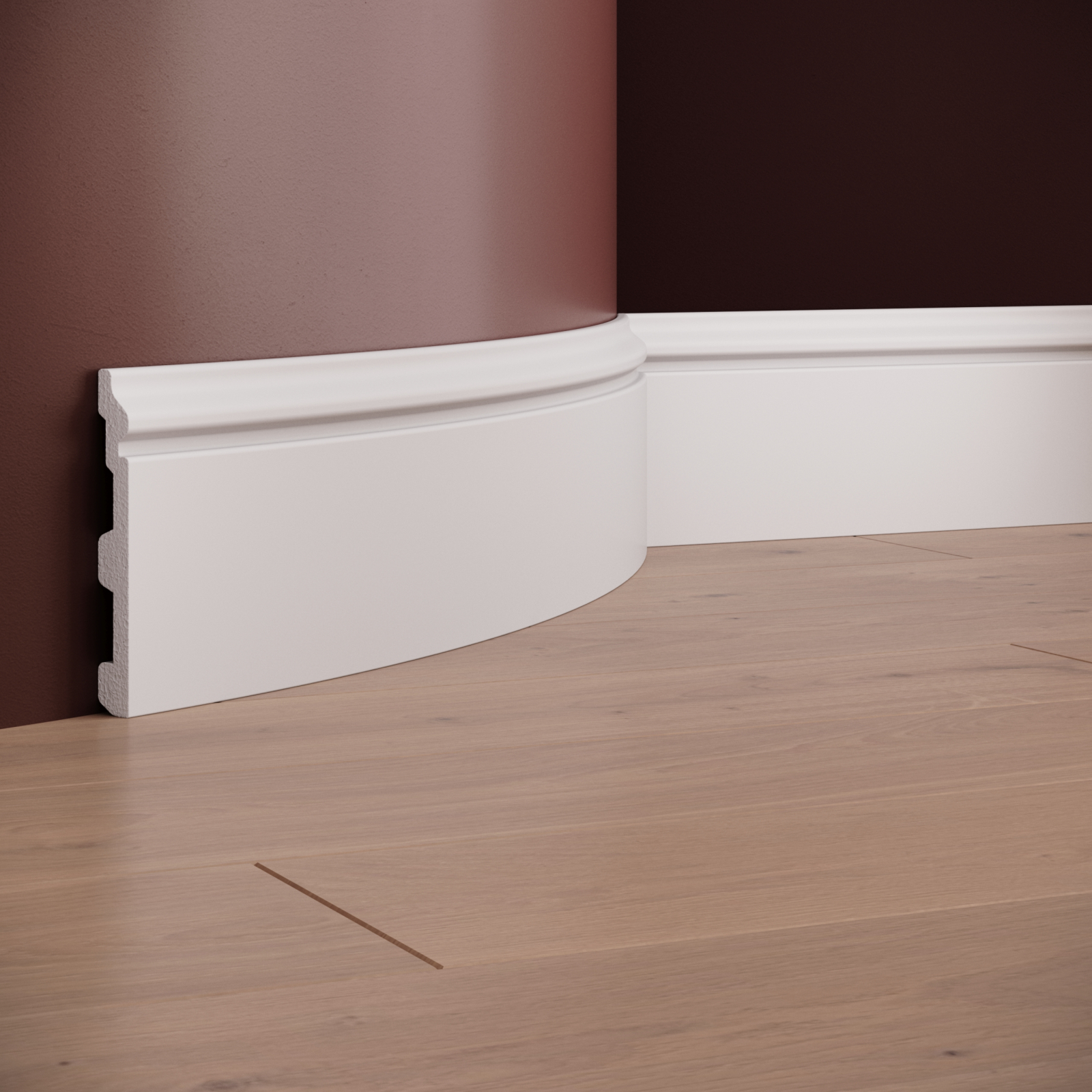 Plinta decorativa din polimer rigid S13 - 12x1.5x200 cm