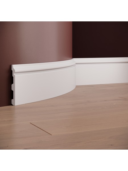 Plinta decorativa din polimer rigid S13 - 12x1.5x200 cm