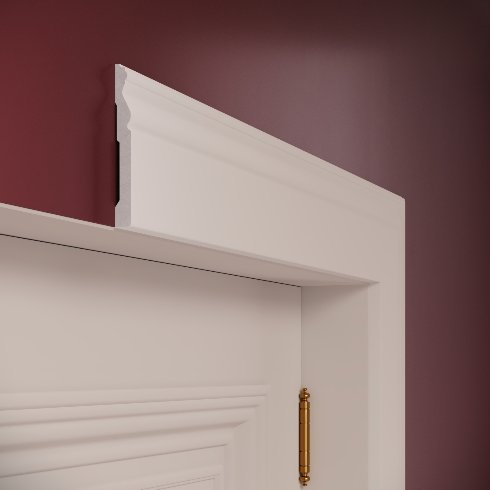 Plinta decorativa din polimer rigid S14 - 12x1.6x200 cm