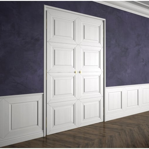Plinta decorativa din polimer rigid S14 - 12x1.6x200 cm