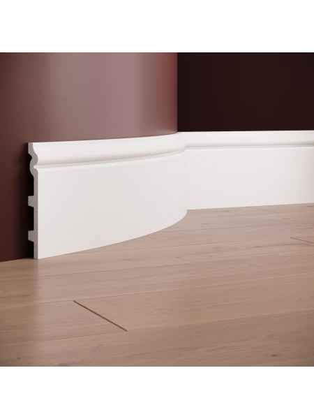 Plinta decorativa din polimer rigid S15 - 13.8x1.7x200 cm