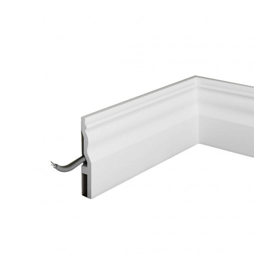 Plinta decorativa din polimer rigid S19 - 11x1.9x200 cm