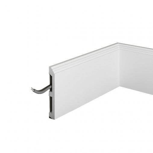 Plinta decorativa din polimer rigid S20 - 11.9x1.8x200 cm