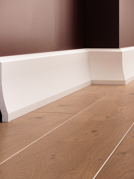 Plinta decorativa din polimer rigid S21 - 12x2.5x200 cm