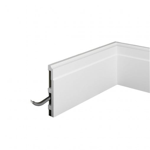 Plinta decorativa din polimer rigid S22 - 12x1.8x200 cm