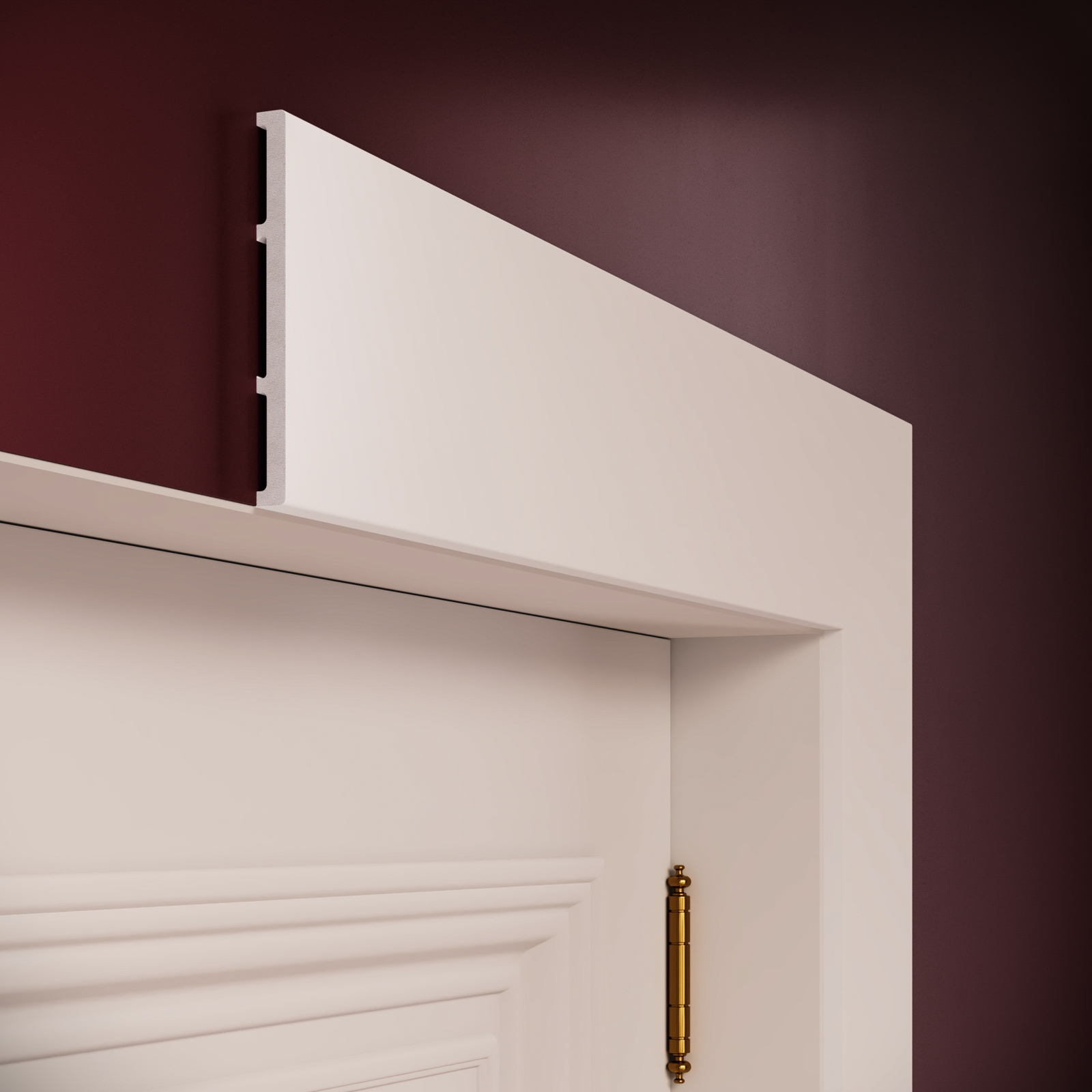 Plinta decorativa din polimer rigid S23 - 13x1.2x200 cm