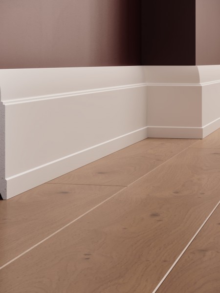 Plinta decorativa din polimer rigid S24 - 14.8x1.4x200 cm