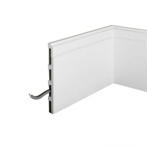 Plinta decorativa din polimer rigid S26 - 17.5x1.8x200 cm