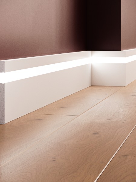 Plinta decorativa din polimer rigid S29 - 11.5x1.8x240 cm