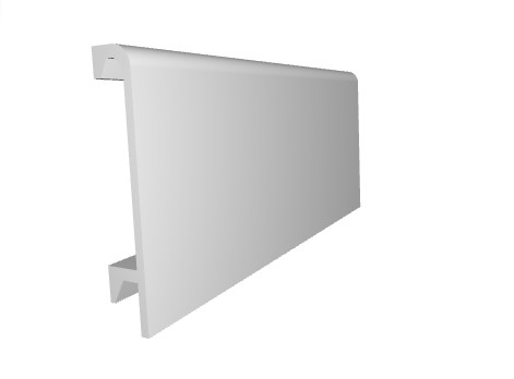 Plinta decorativa din polimer rigid S30 - 9x1.6x200 cm