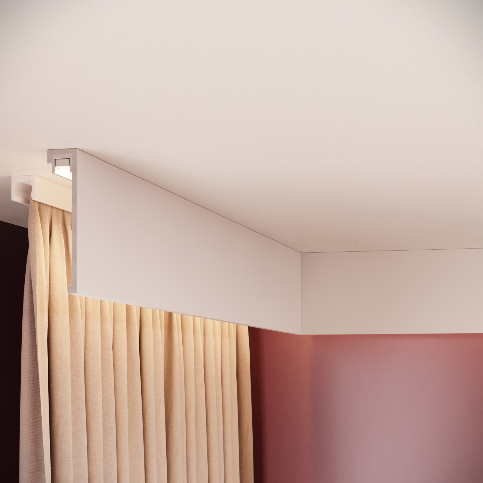 Plinta decorativa din polimer rigid S31 - 10x2.2x200 cm