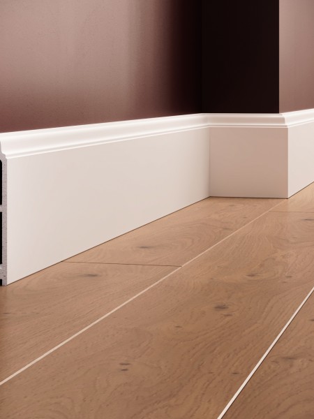 Plinta decorativa din polimer rigid S32 - 12x1.5x200 cm