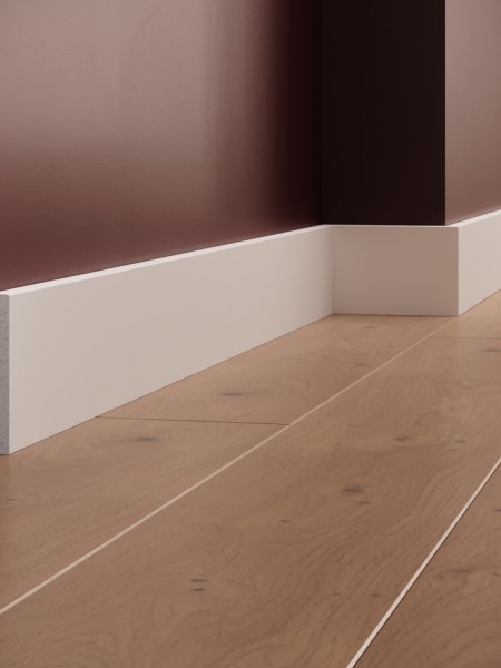 Plinta decorativa din polimer rigid S33 - 8x1.5x200 cm