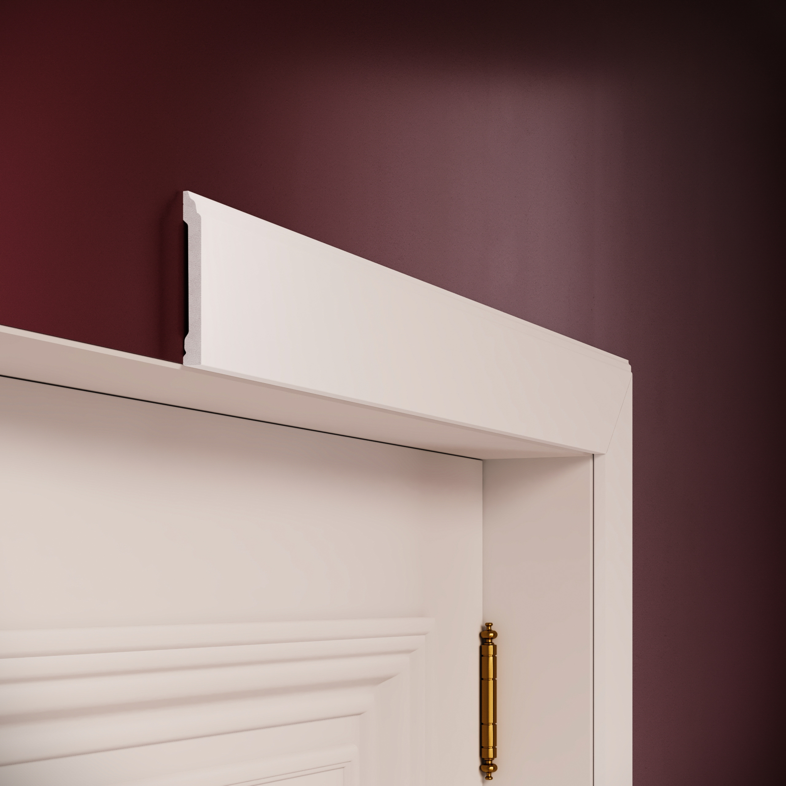 Plinta decorativa din polimer rigid S35 - 8x1.1x200 cm