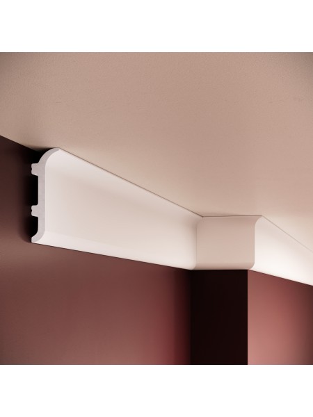 Plinta decorativa din polimer rigid S36 - 10x3.2x200 cm