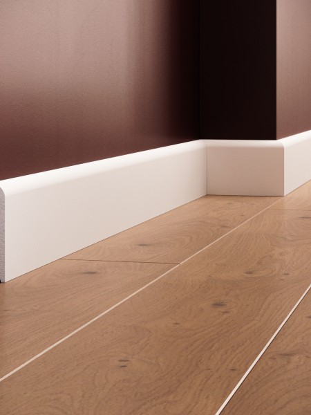 Plinta decorativa din polimer rigid S4 - 8x1.3x200 cm