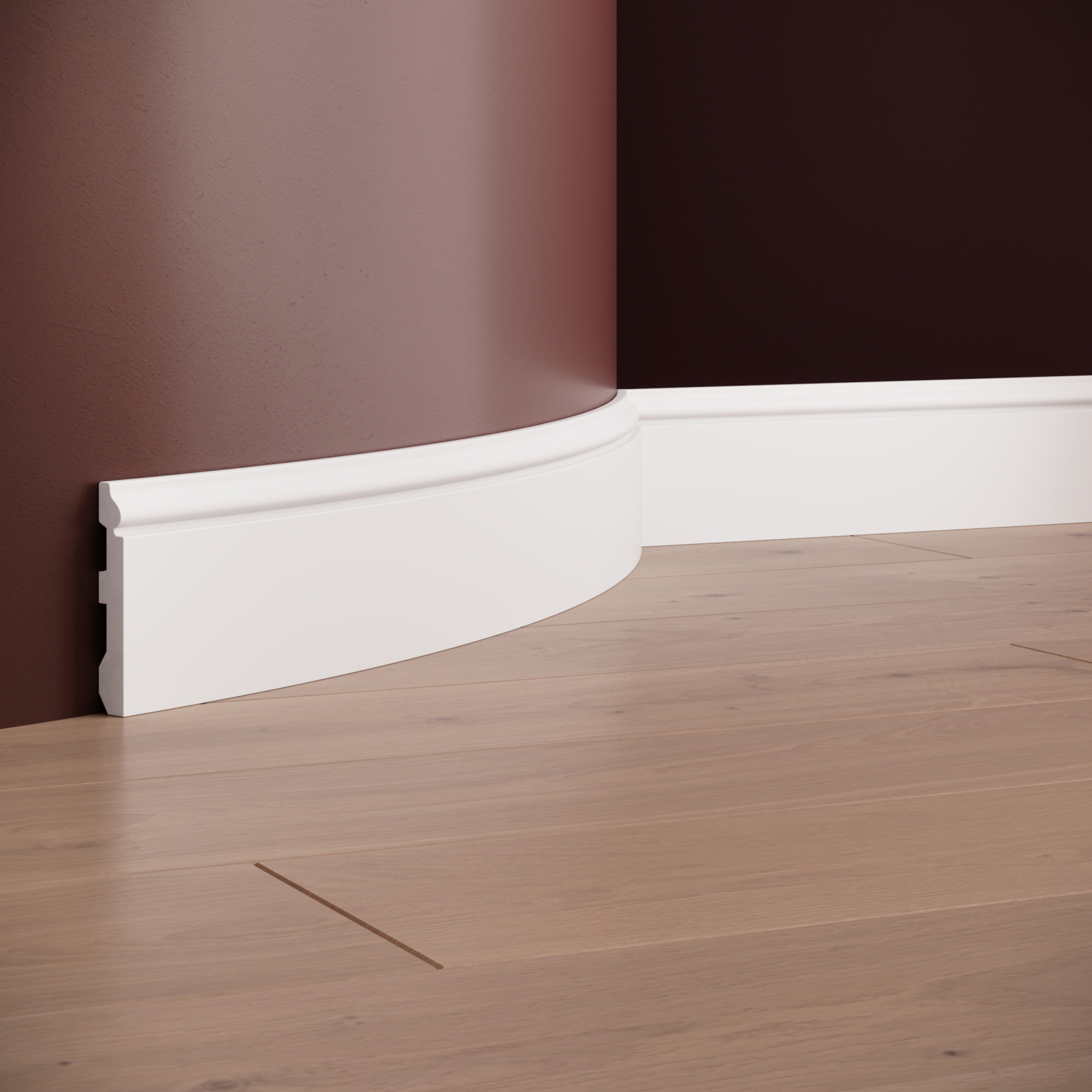 Plinta decorativa din polimer rigid S5 - 8x1.4x200 cm