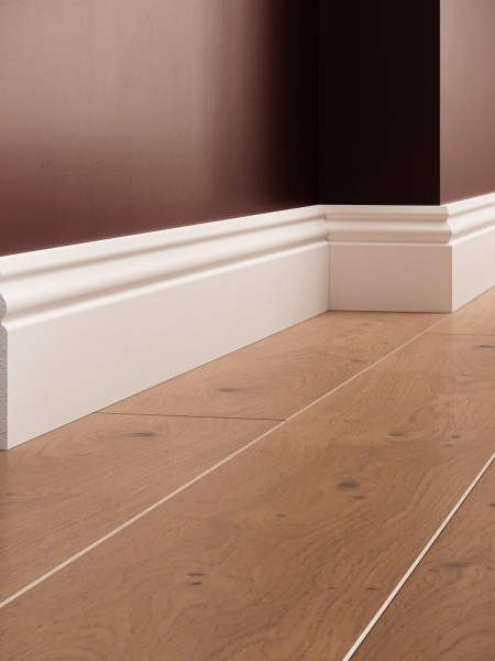 Plinta decorativa din polimer rigid S6 - 9.6x1.3x200 cm