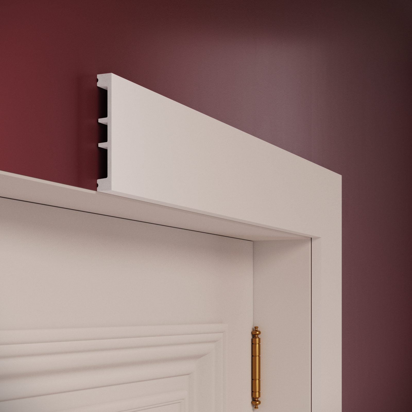 Plinta decorativa din polimer rigid S9 - 10.2x1.6x200 cm