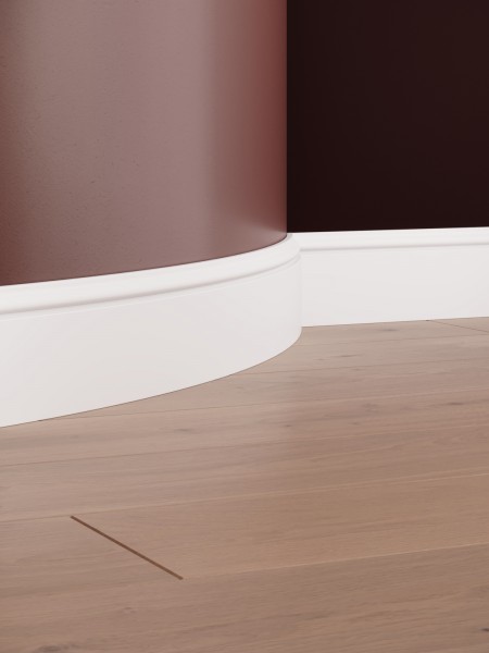 Plinta decorativa din poliuretan flexibil S5F - 8x1.2x200 cm