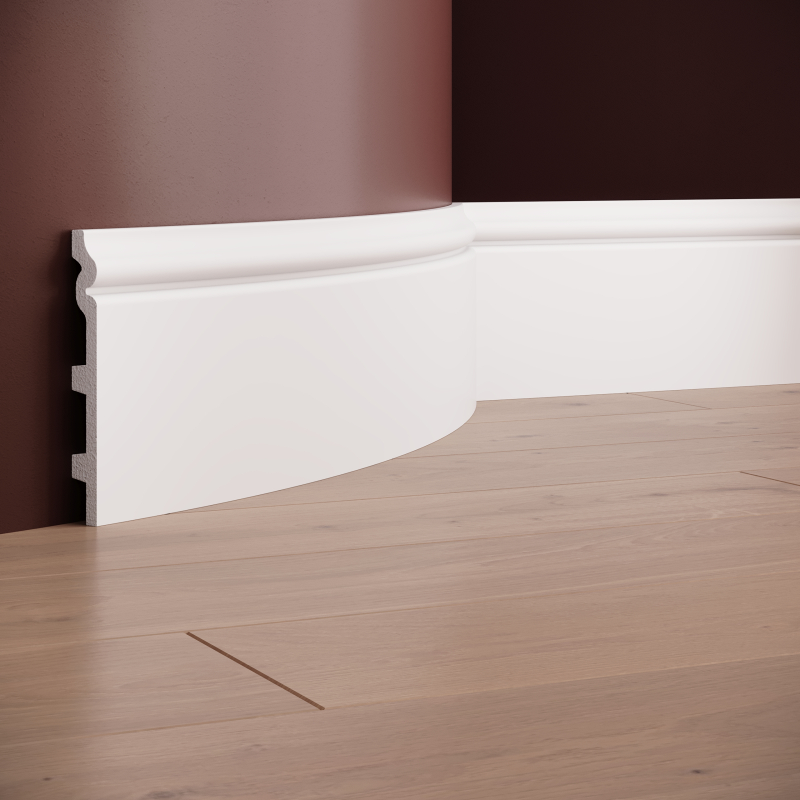 Plinta flexibila din poliuretan S15 - 14x1.8x200 cm