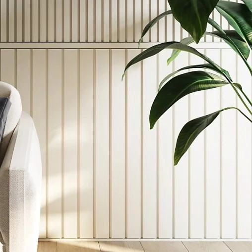 Profil de capat panou riflaj decorativ din polimer rigid Edge - 3x2.2x290 cm