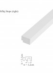 Profil dreapta riflaj decorativ, Steps R, 3.2x2.1x250 cm