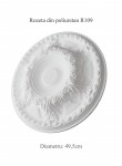 Rozeta decorativa din poliuretan R109 - diametru 49.5 cm