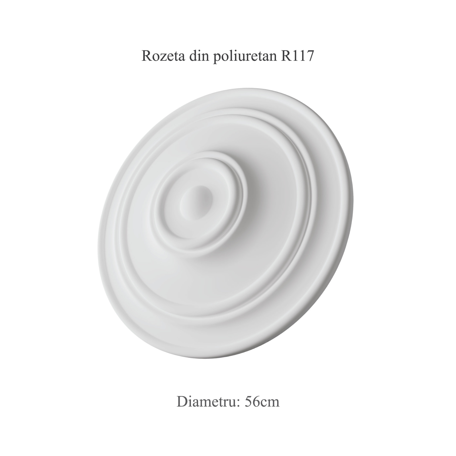 Rozeta decorativa din poliuretan R117 - diametru 56 cm