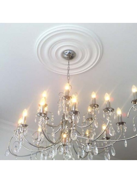 Rozeta decorativa din poliuretan R118 - diametru 33.5 cm