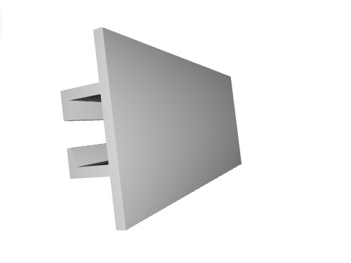 Scafa decorativa din polimer rigid ES11 - 6.8x2.2x200 cm