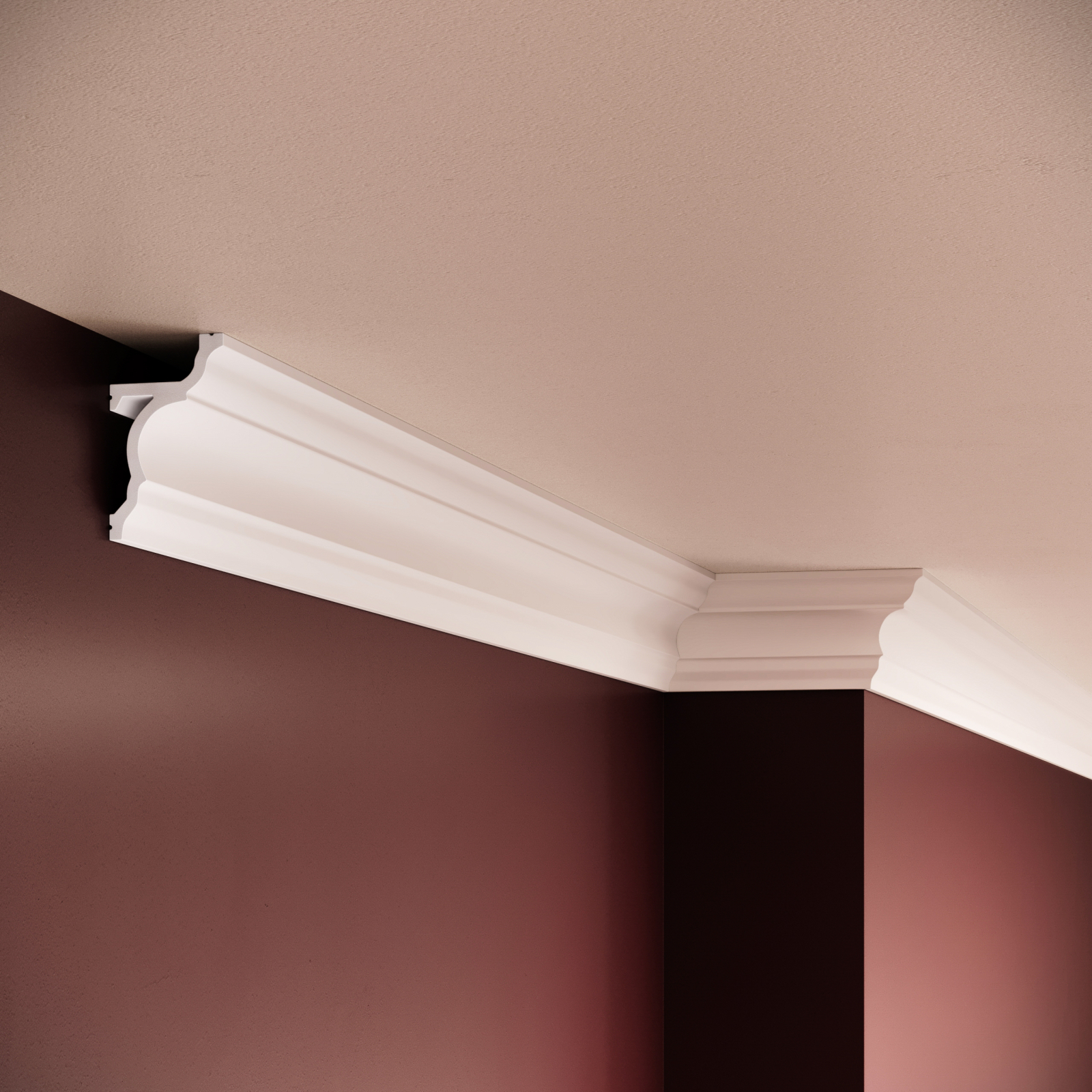 Scafa decorativa din polimer rigid ES13 - 6.2x3.7x200 cm