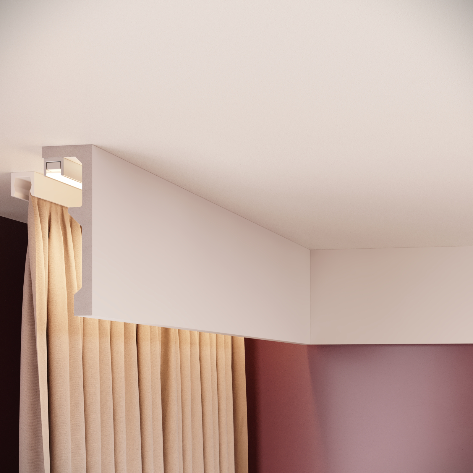 Scafa decorativa din polimer rigid ES14 - 12x3.8x200 cm