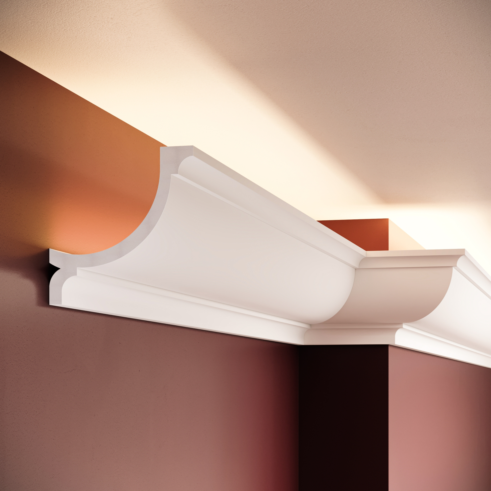 Scafa decorativa din polimer rigid ES2 - 10.2x10.2x200 cm