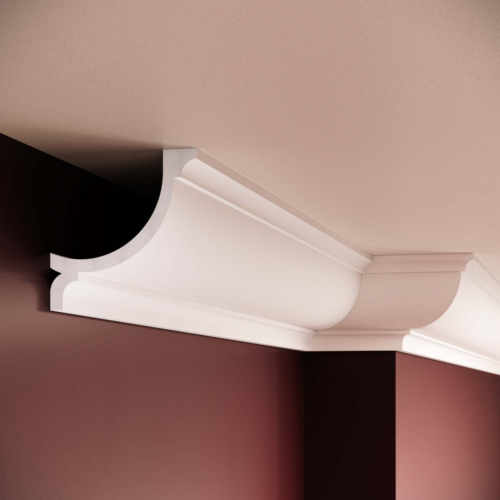 Scafa decorativa din polimer rigid ES2 - 10.2x10.2x200 cm