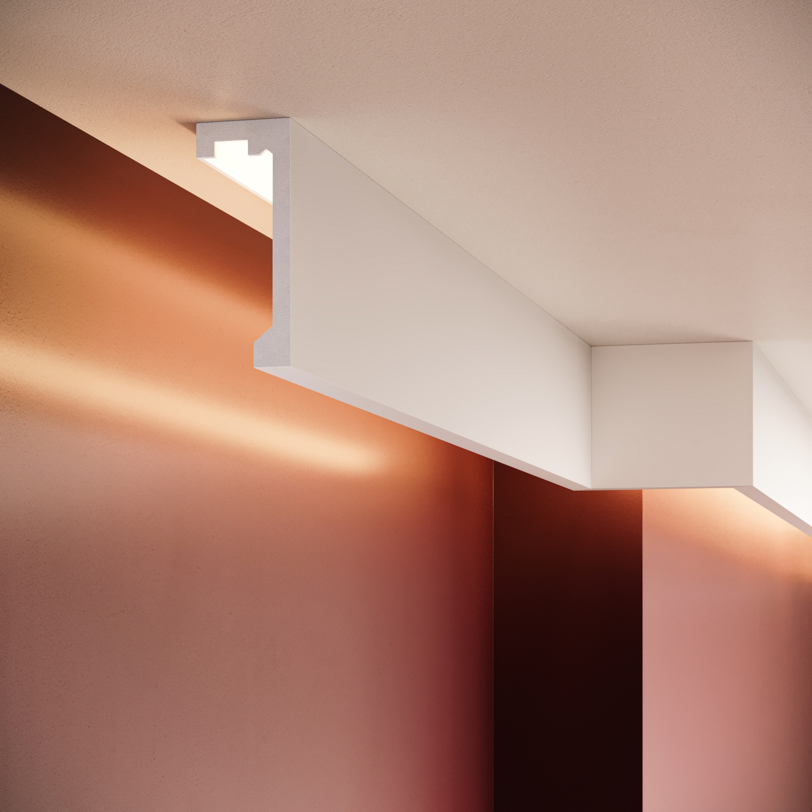 Scafa decorativa din polimer rigid ES4 - 10x4x200 cm