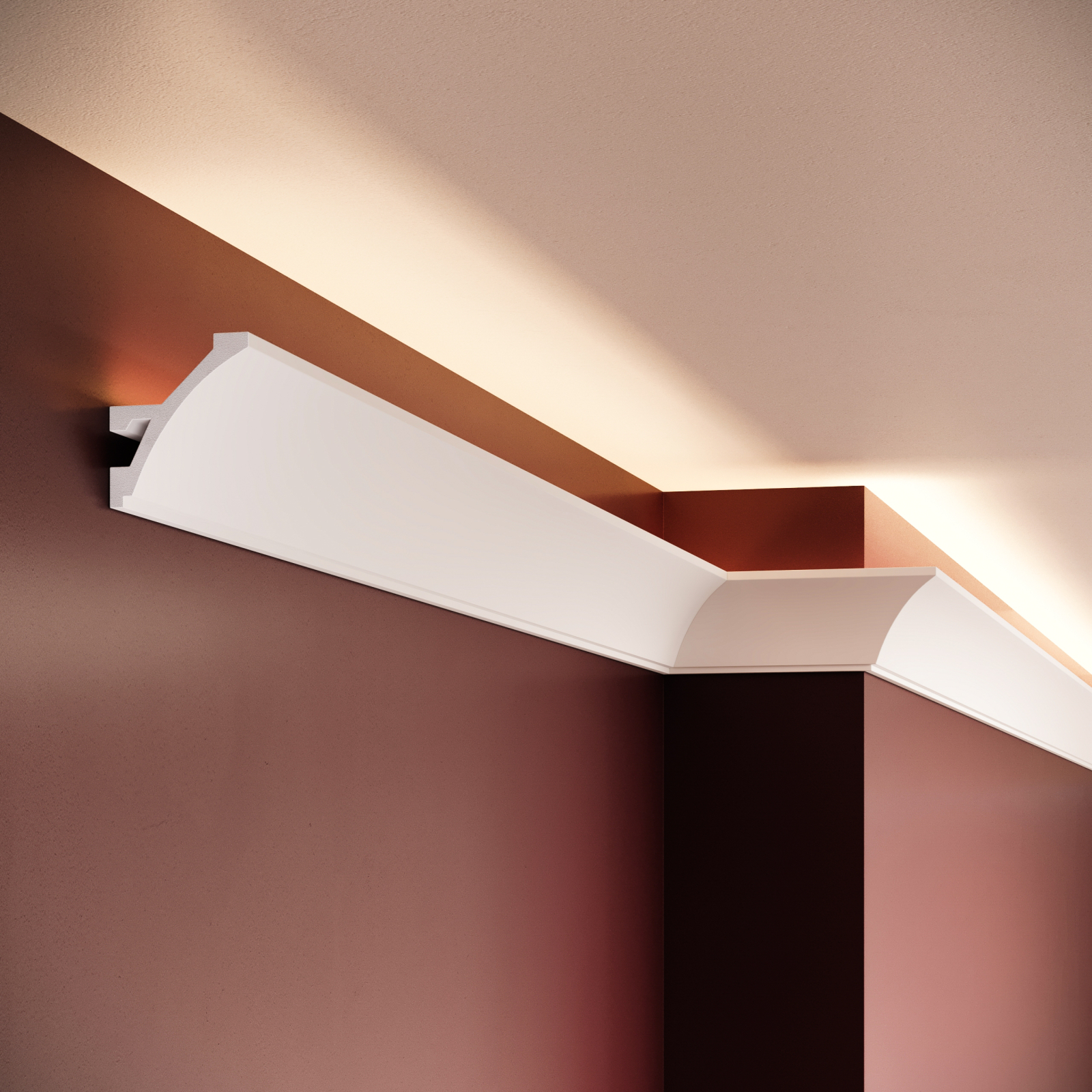 Scafa decorativa din polimer rigid ES8 - 5.2x4.5x200 cm