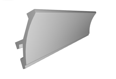 Scafa decorativa din polimer rigid ES8 - 5.2x4.5x200 cm