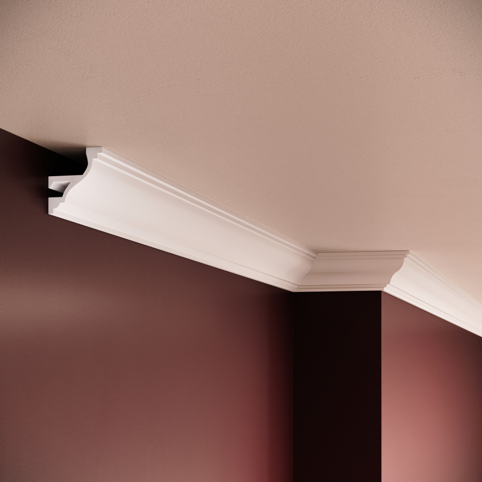 Scafa decorativa din polimer rigid ES9 - 4.5x4x200 cm